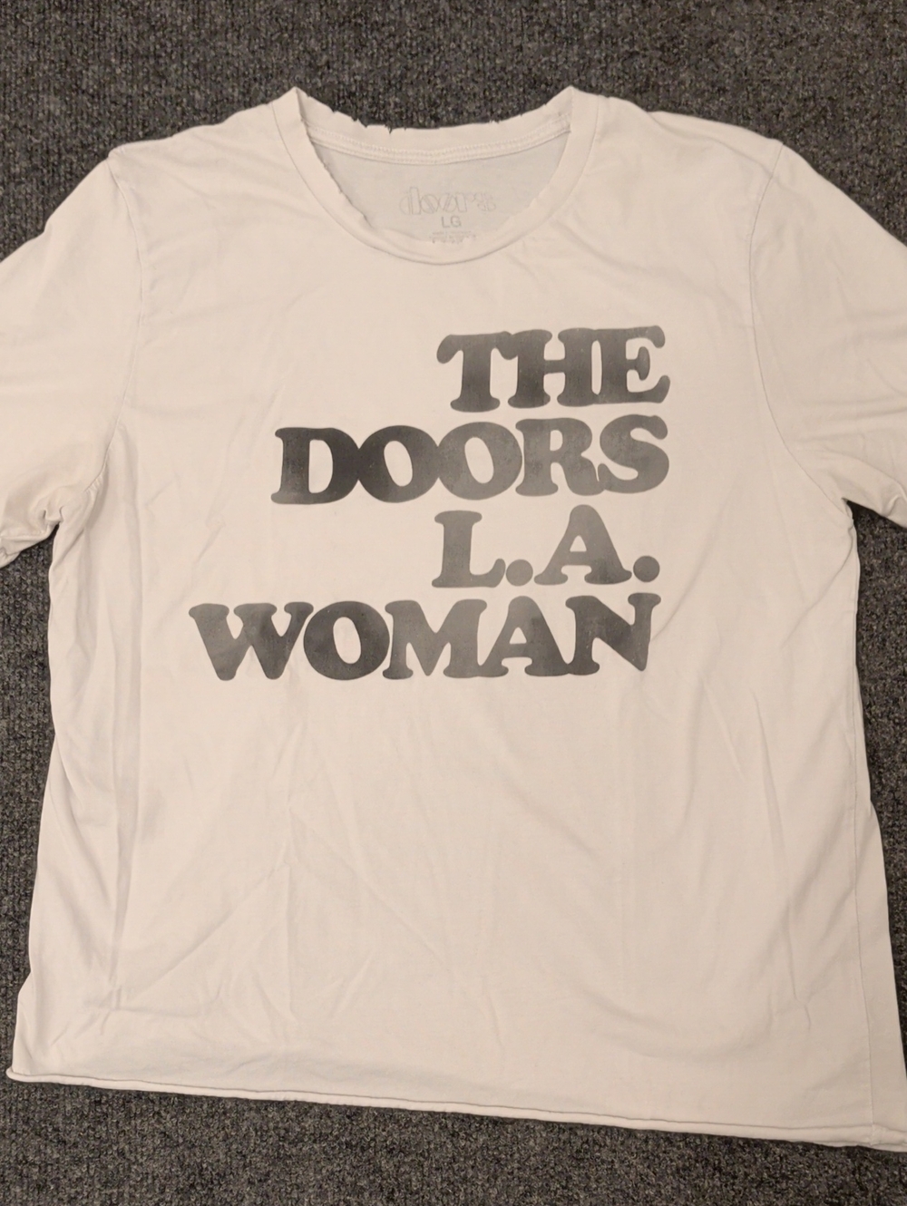 Vintage The Doors L.A. Woman Graphic Tee 80s T Shirt Thrashed Thin 100% Cotton